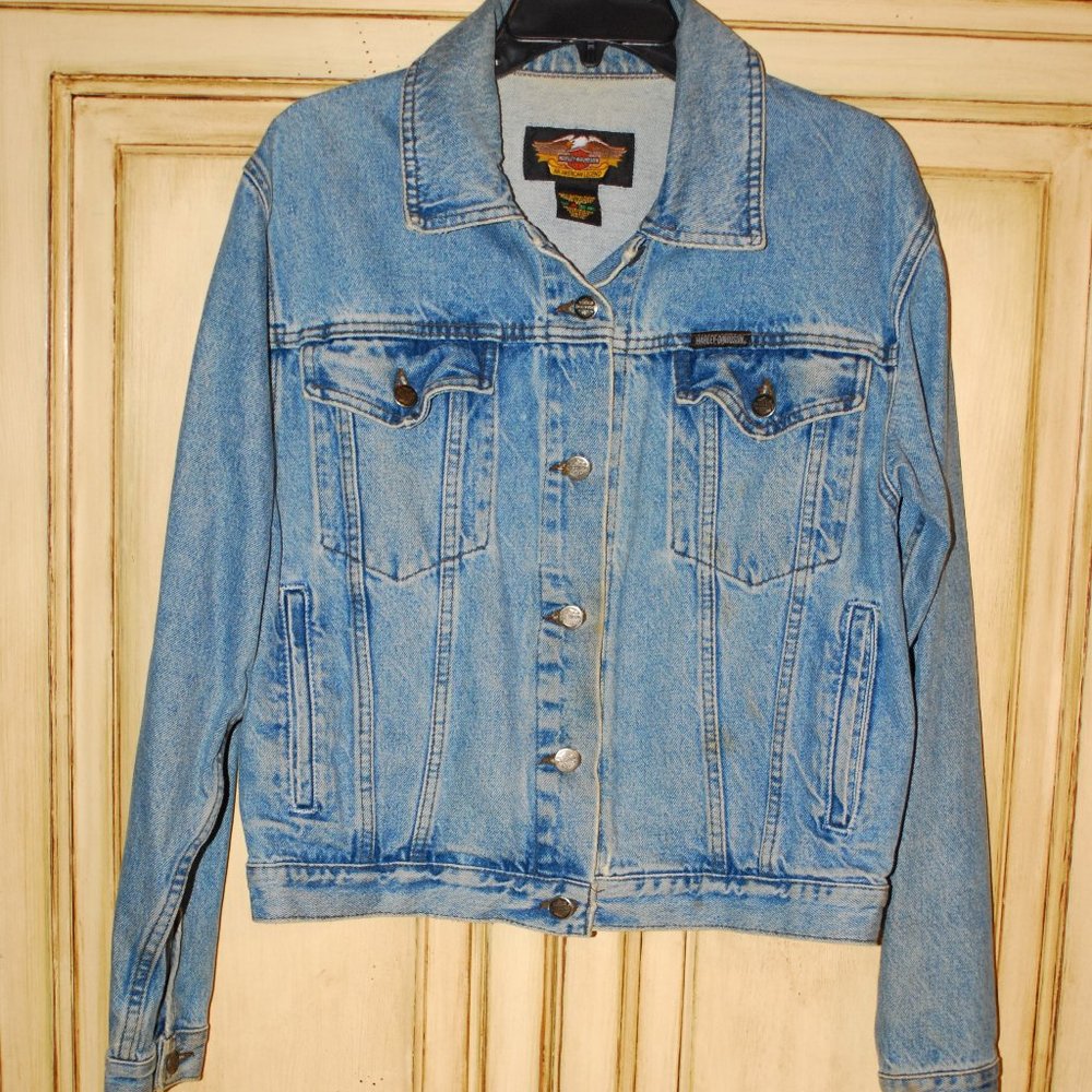 Geuine Harley Davidfson Jean Jacket